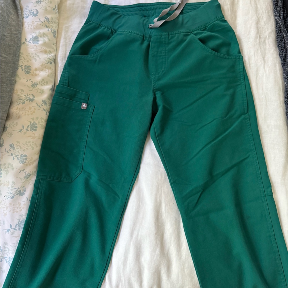 Figs XS Hunter Green Kade Cargo Scrub Pant